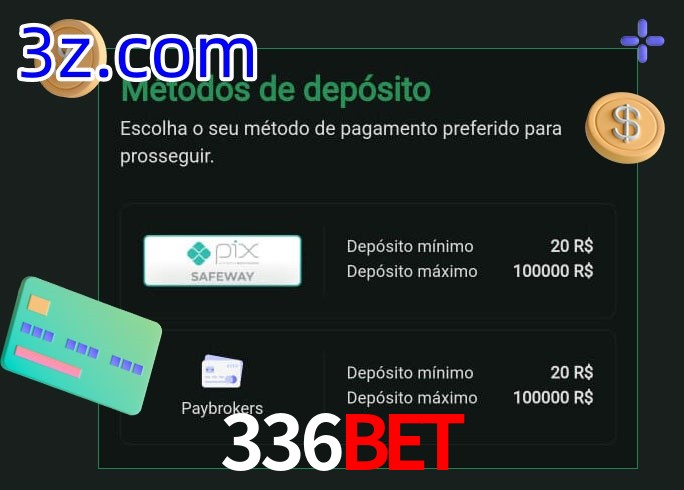 O cassino 336BET oferece uma grande variedade de métodos de pagamento